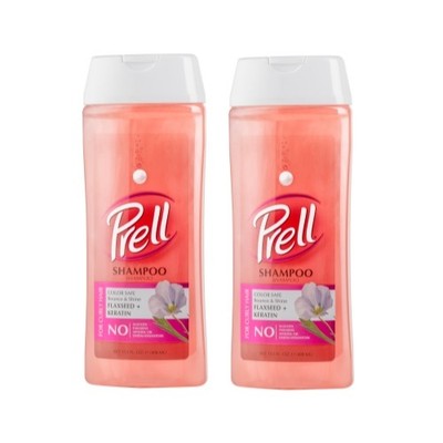 Prell Flaxseed + Keratin Color Safe Shampoo, 13.5 fl.oz Pack of 2