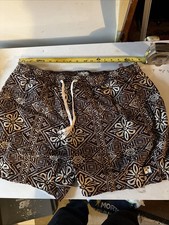 Marine Layer Size X Large Archive Swim Trunks Shorts Geometric Print Drawstring