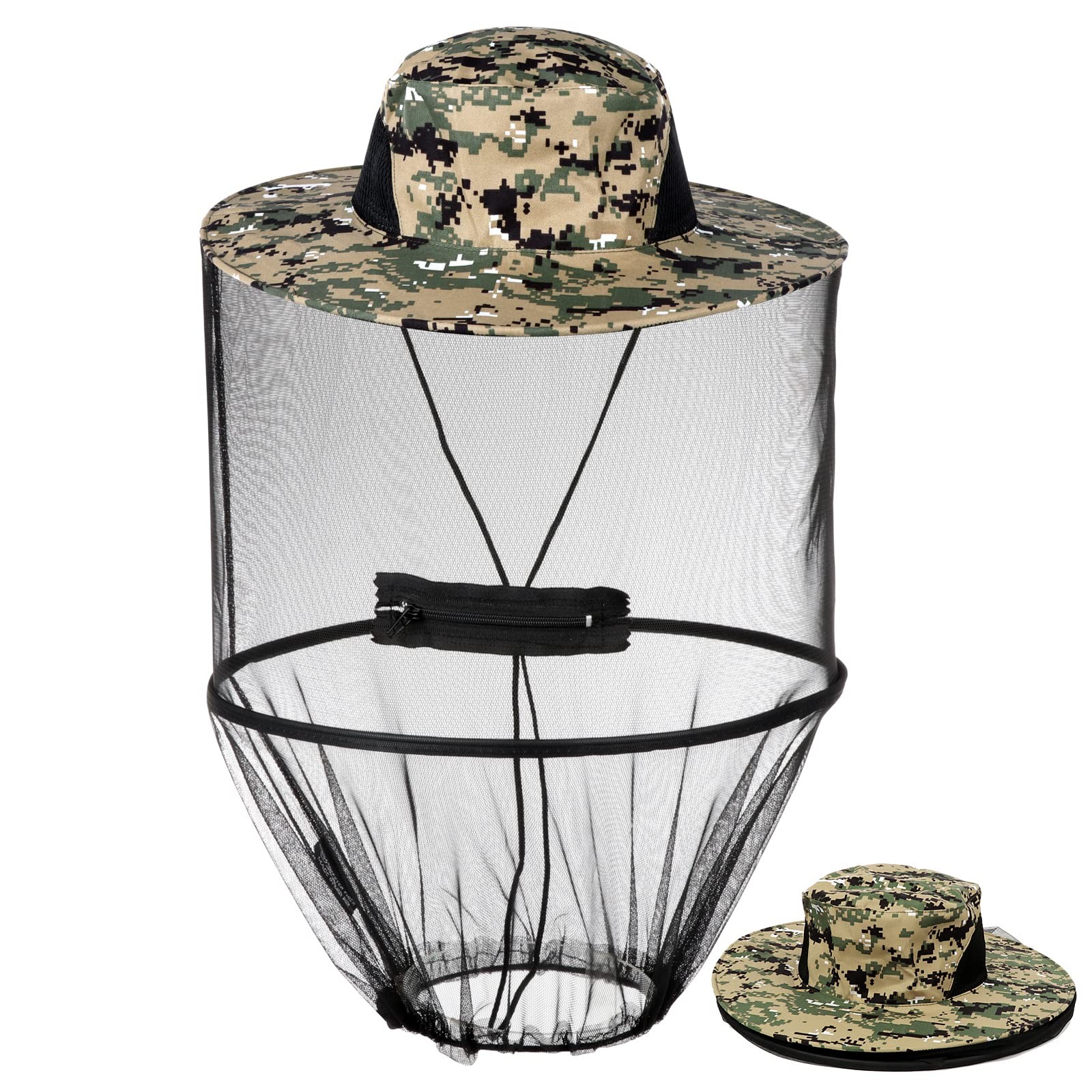 Gorro con mosquitera para pesca, senderismo, camping, apicultura