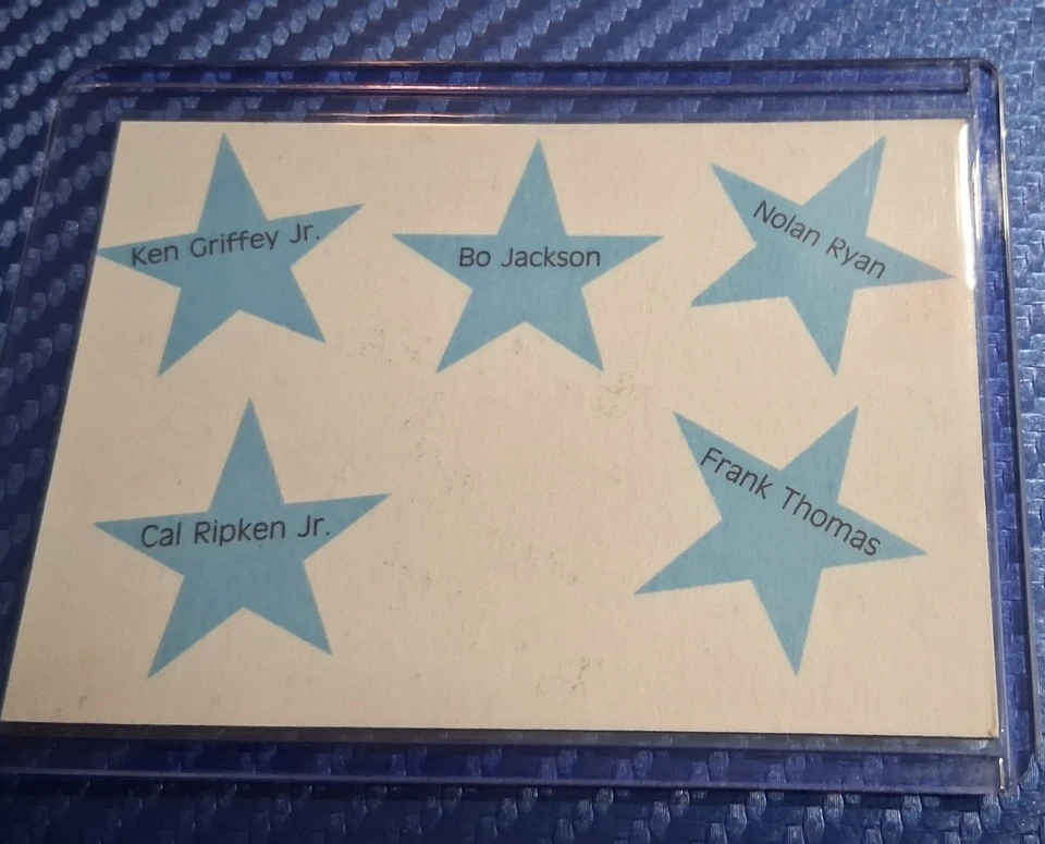 1990 Stars of the Baseball Universe Нолан Райан/Бо Джексон/Фрэнк Томас/Кен - Изображение 2 из 2