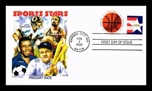 US COVER FIRST DAY OF ISSUE PANDA CACHETS SPORTS STARS BASKETBALL