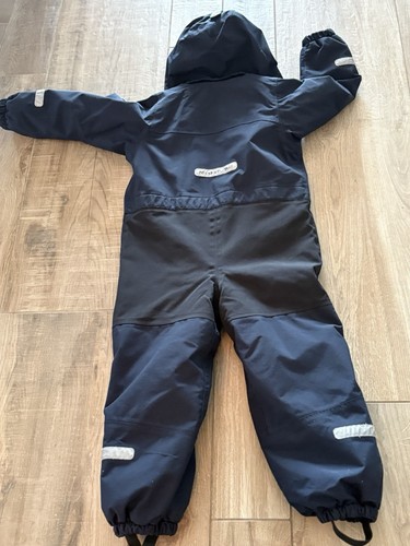 Polarn O. Pyret Waterproof Windproof Snowsuit Rainsuit Reflective Navy 116 - 5-6 - Picture 5 of 8