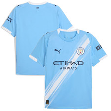 Image of Manchester City Football Shirt (Size 9-10y) Kid's Puma Home Top - New
