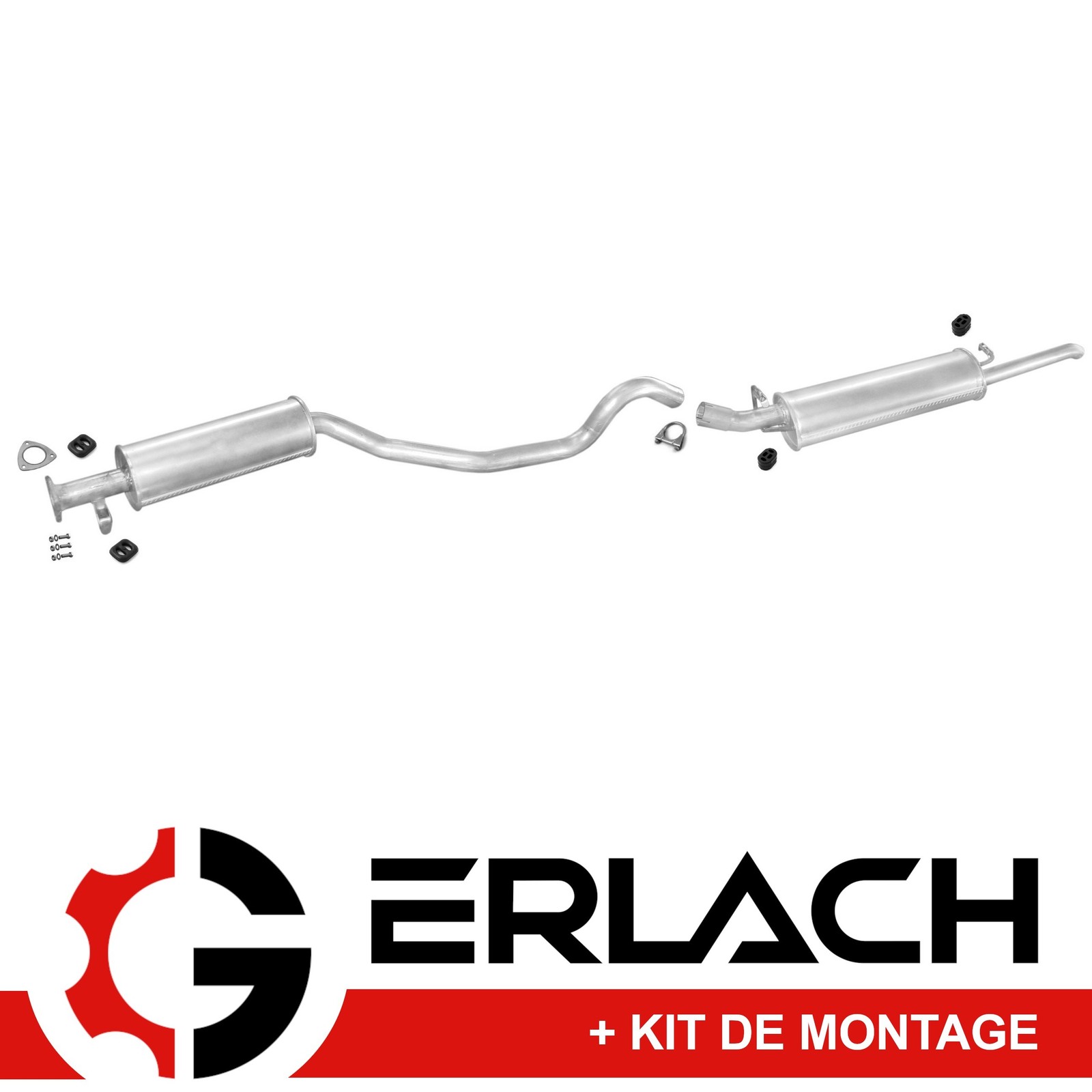 Échappement Opel Vectra A anti-bruit pour réparer une fuite de gaz au contrôle technique