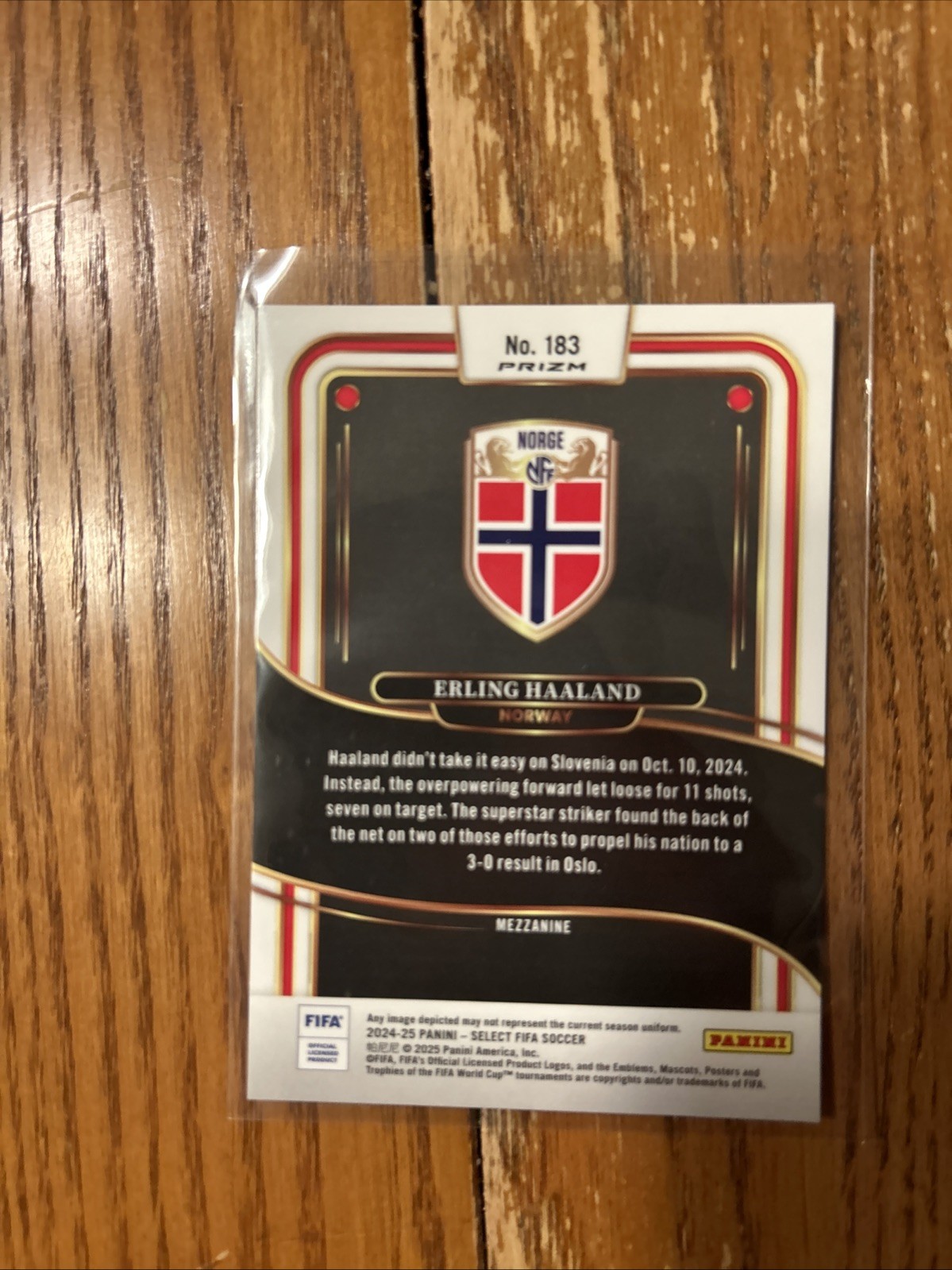 2024-25 Panini Select Fifa - Mezzanine Erling Haaland #183 Pandora Prizm view 3