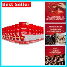 Discover Qualita Rossa: 12 Packs of 250g Ground Coffee - Indulge in Rich Flavors 36.33 per kilo