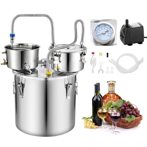 VEVOR 30L Destillierapparat Distillieranlage Heimbrauset für Whisky Wein Brandy