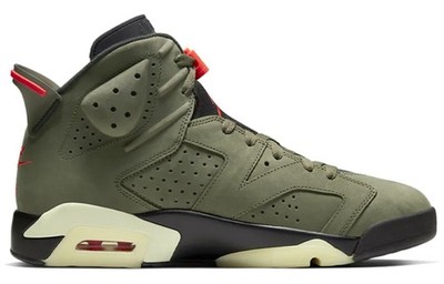 Size 8 - Jordan 6 Retro x Travis Scott Mid Olive for sale online
