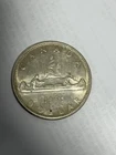 1965 Canadian Silver Dollar Queen Elizabeth II Ungraded Coin 80% Silver