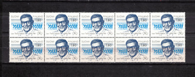 s41010 HÄNDLERBESTAND FINNLAND 1988 POSTFRISCH ** L.T. Pihkala 1v x 10 Sets