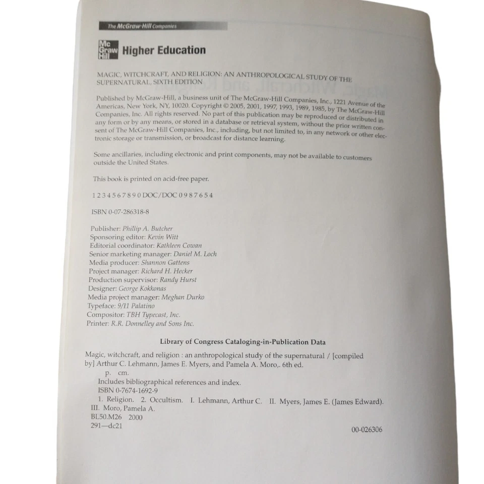 Magic Witchcraft Religion An Anthropological Study Of The Supernatural Lehmann - Image 2 of 4