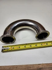 NoBrand C62UMP-15 1-1/2" Clamp 180° Return Bend 316L SS Sanitary Fitting 3-A NeW