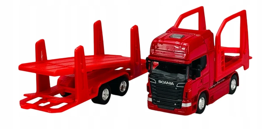 Scania V8 R 730 Transporter Car Swedish Truck Model Diecast Toy 1:64 Scale Welly - Image 4 of 4