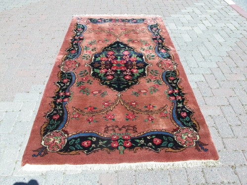 Vintage Oushak Rug 4x7 Floral Design Modern Decor Soft Wool Handmade Carpet - Picture 5 of 22