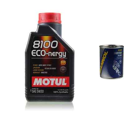1L Motoröl Motul 8100 Eco-nergy 5W30 1x MANNOL Motor Flush ADDITIV