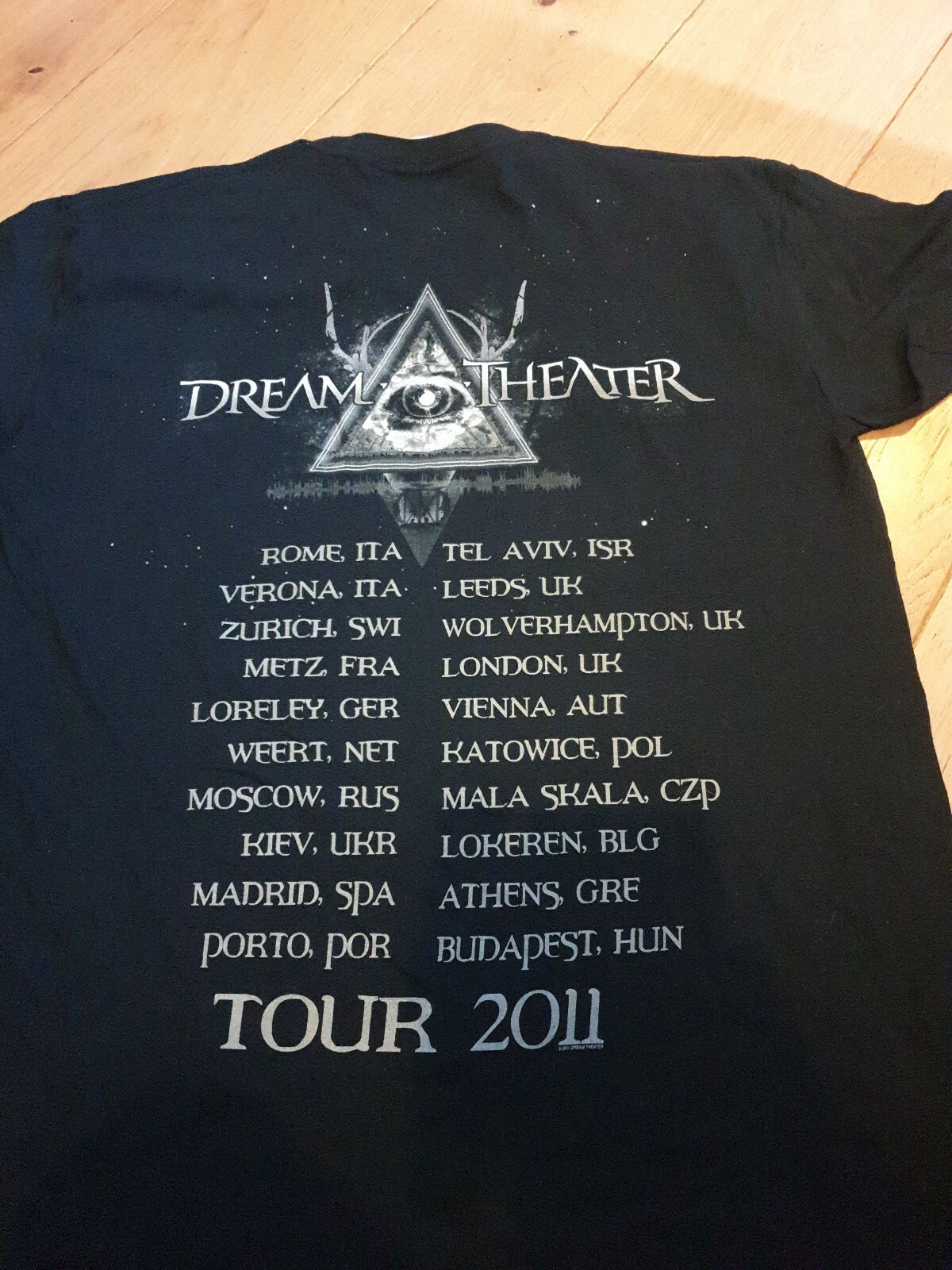 Official Dream Theater Tour 2011 T Shirt tee new l large eBay