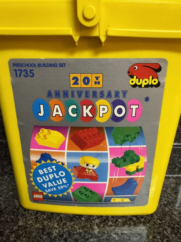 Vintage Duplo Preschool Legos #1735 20th Anniversary Jackpot - 46 Pieces - Image 2 of 4