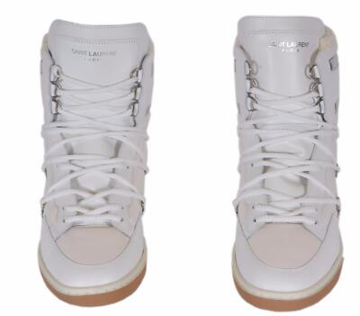 NEW YSL Yves Saint Laurent California Ski Hi Top Sneaker Faux Fur