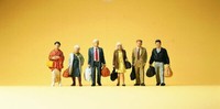 Preiser 10413 Ho 1:87; Gehende Reisende , Neu & Ovp