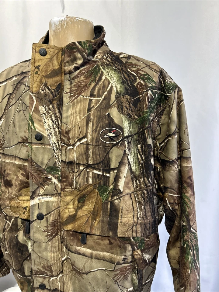 Mens Red Head Mountain Stalker Bone Dry Waterproof Camo Realtree Jacket Medium - Image 2 of 4