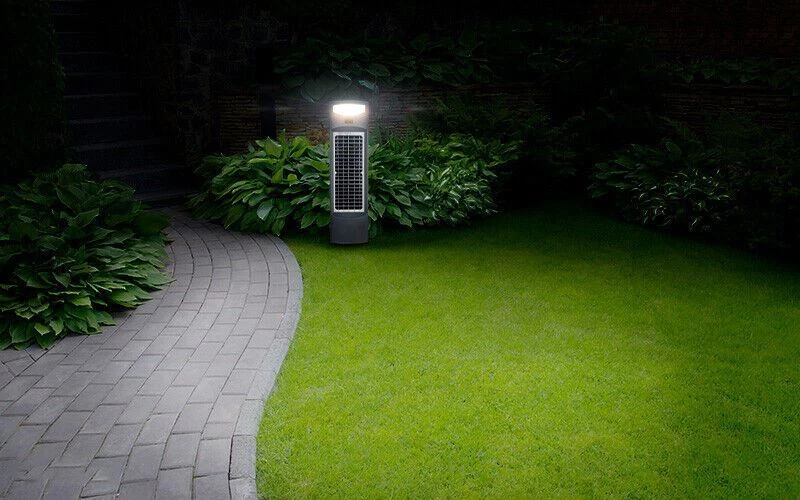 Solar motion sensor path lights outlet