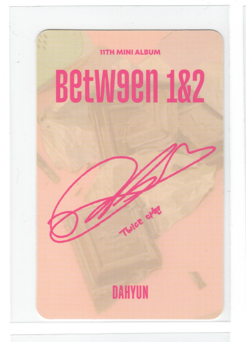 Twice Dahyun Photocard | Between1&2 Chocolate | eBay