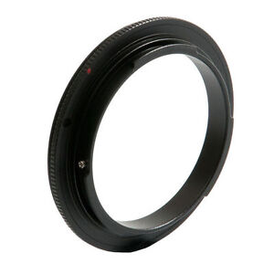 49mm Reverse Macro Adapter For Nikon Al F Mount Lens Protection Filter Ring UK 