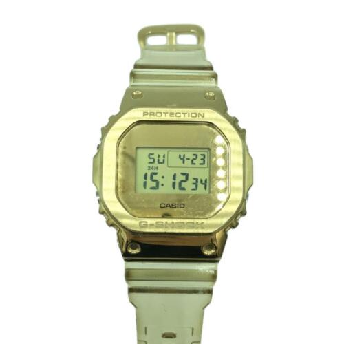 Reloj para hombre Casio G-SHOCK GM-5600SG-9JF con banda transparente cubierta de metal dorado - Imagen 1 de 7