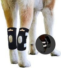 Dog Leg Brace Canine Rear Hock Support with Safety Reflective Straps Hindeg