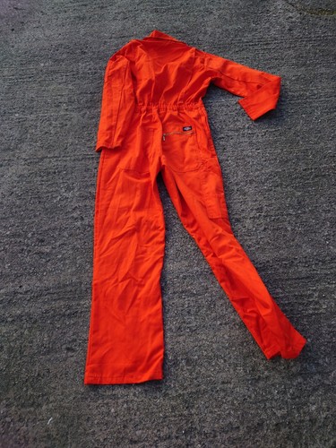 Dickies Ladies or Mens Or Kids Orange Colour boilersuit Or Overalls Or Jumpsuit. - Picture 4 of 4