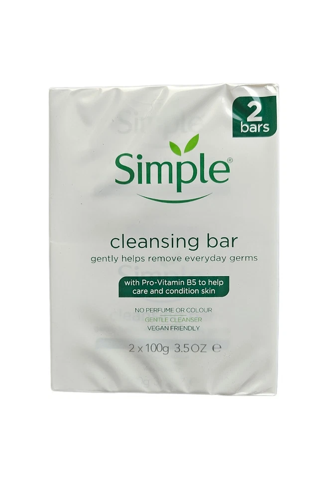 12 Simple Cleansing Soap Bar With Pro-Vitamin B5 Twin Pack 100g  (24 Soaps ) - Image 2 of 4