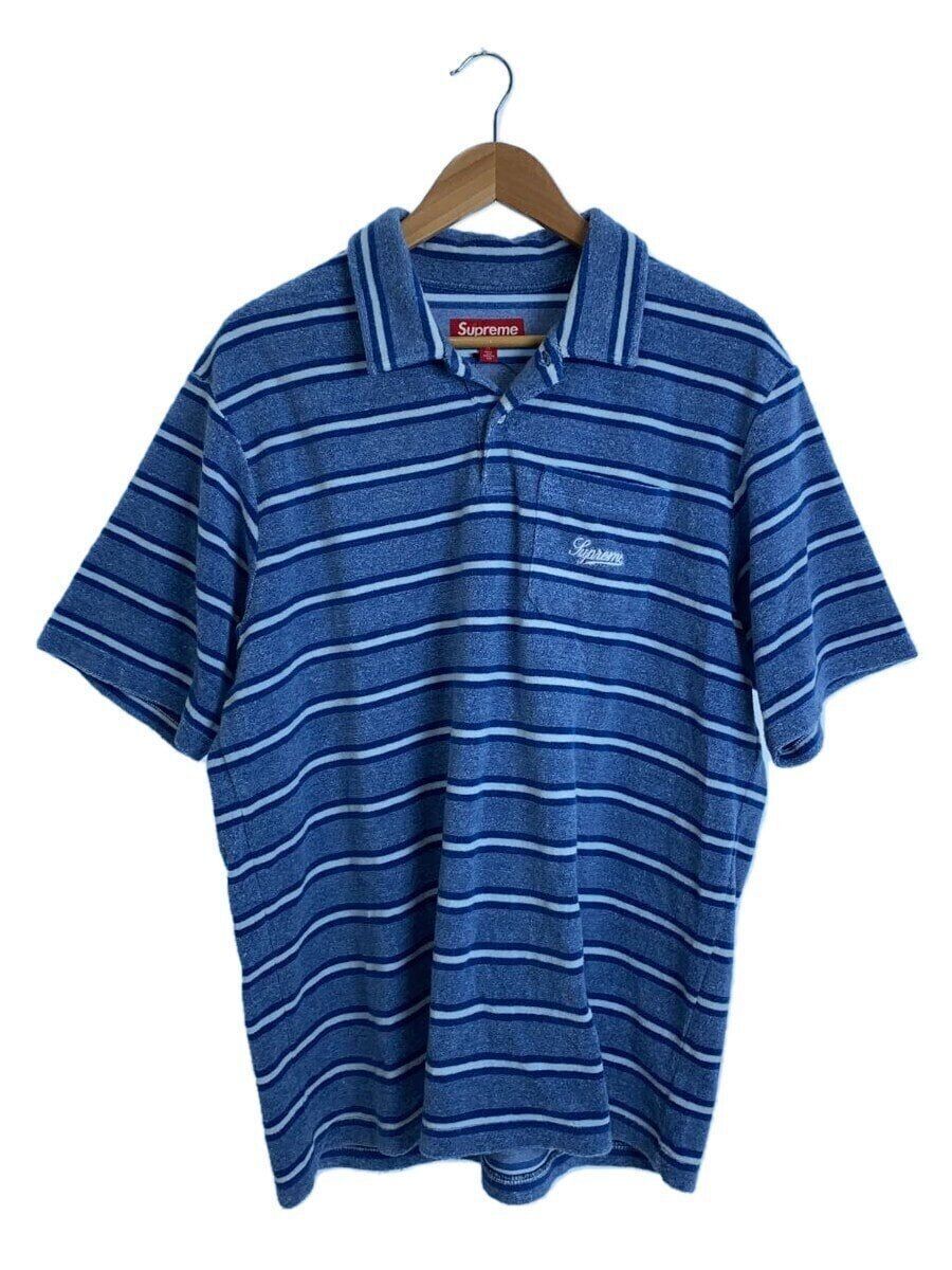 Supreme Polo Shirt Stripe Terry S M Cotton Blue Used | eBay Supreme Polo Shirt Stripe Terry S M Cotton Blue Used | eBay