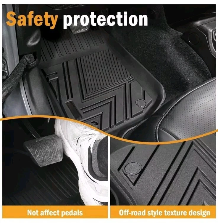 CARESA Floor Mats Cargo Liner Seat Back Cover for 2018-2024 Jeep Wrangler JL Acc - Image 3 of 4