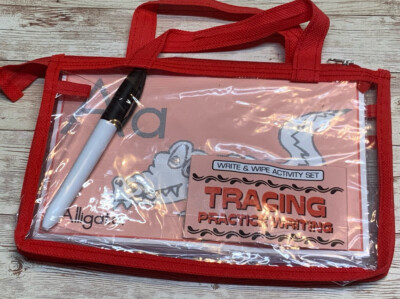 Write & Wipe Activity Set - Tracing Practice Writing - Learning Center