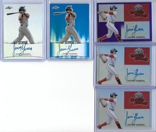 2015 Leaf Metal Draft JAVIER GUERRA Blue Prismatic RC Auto 44/50 Padres