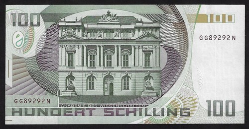 AUSTRIA 100 SCHILLING 1984 PIK- 150 GEM UNC - Picture 2 of 2
