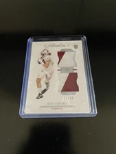 2021 Flawless Collegiate Simi Fehoko Dual Rookie Patch RC #17/25