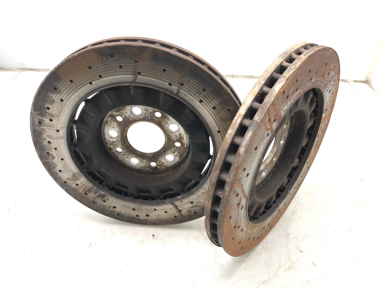 2014-2019 MASERATI GHIBLI SQ4 FRONT AWD BRAKE ROTORS SET X2 OEM.