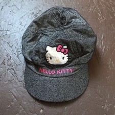 SANRIO Hello Kitty Gray Pink Cadet Hat ONE SIZE Girls Juniors Teens Cute 