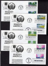 2012/1968 Planting Beautification (4716/1365-68 FOUR Andrson DUAL FDCs NT485