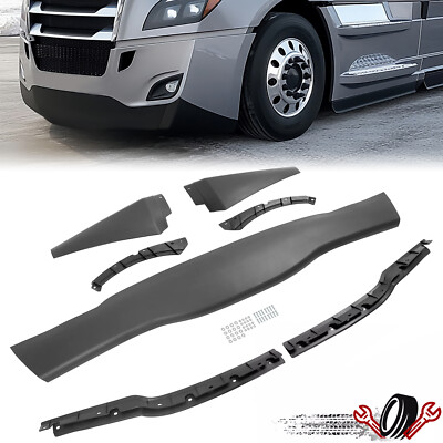 For Freightliner Cascadia 2018 19 Bumper Air Flow Deflector Air Dam Carrier Set