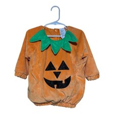 Children s/ Kids Pumpkin Halloween Costume Size: 12-18 Months W/O The Hat
