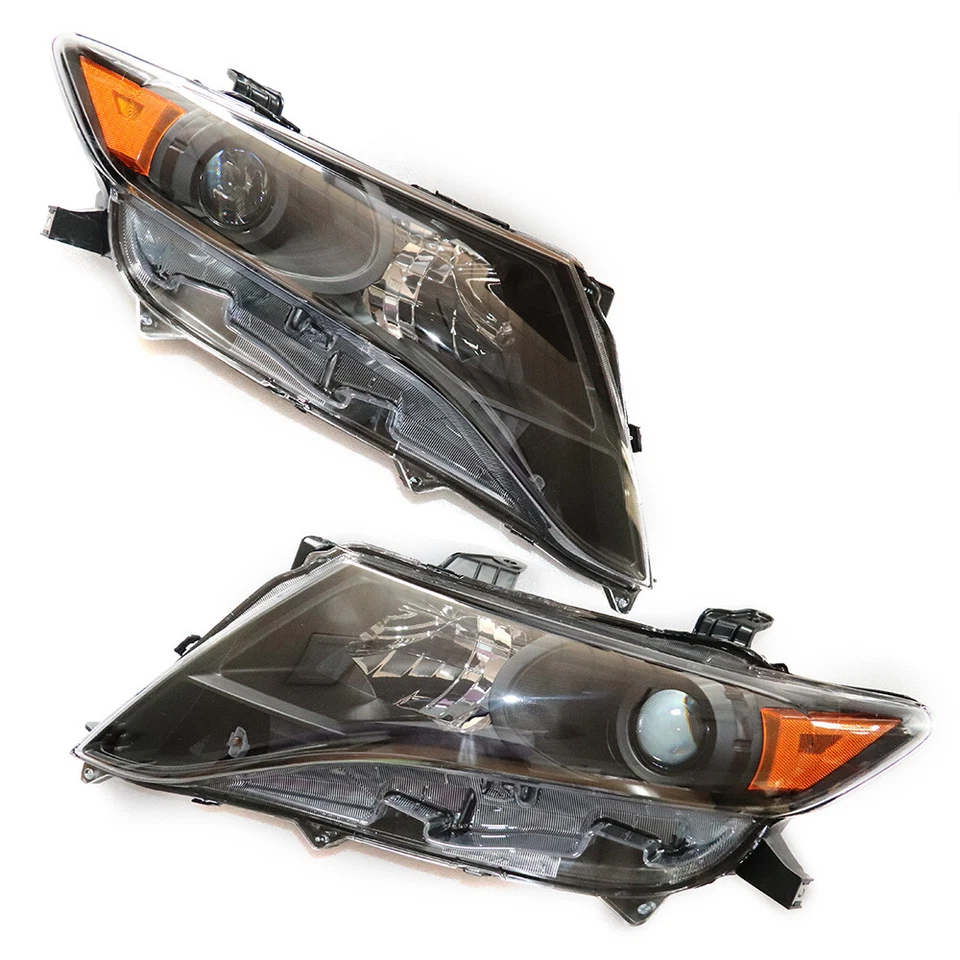 1 Pair For Toyota Venza 2009-2016 Headlights Black Housing Halogen Headlamps Foto 4 de 4
