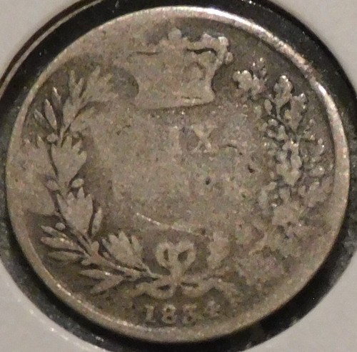 Britischer Silber Sixpence - 1834 (ungleichmäßige Gebrauchsspuren durch alte Biegung) - König Wilhelm IIIII