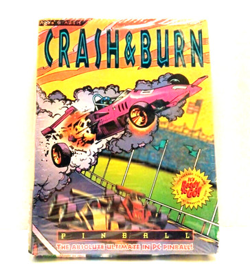 Epic Pinball Crash and Burn PC 1993 Sealed Vintage Video Game B&N Software