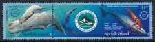 2002 NORFOLK ISLAND SPERM WHALE GUTTER PAIR MNH FINE MINT