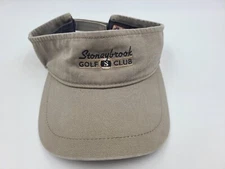 Stoneybrook Golf Club Ahead Sun Visor Adjustable Hat Cap Men Women Beige Blue