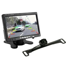 Backup Camera Wired Car Rear View HD Parking System Night Vision 7" Monitor Kit