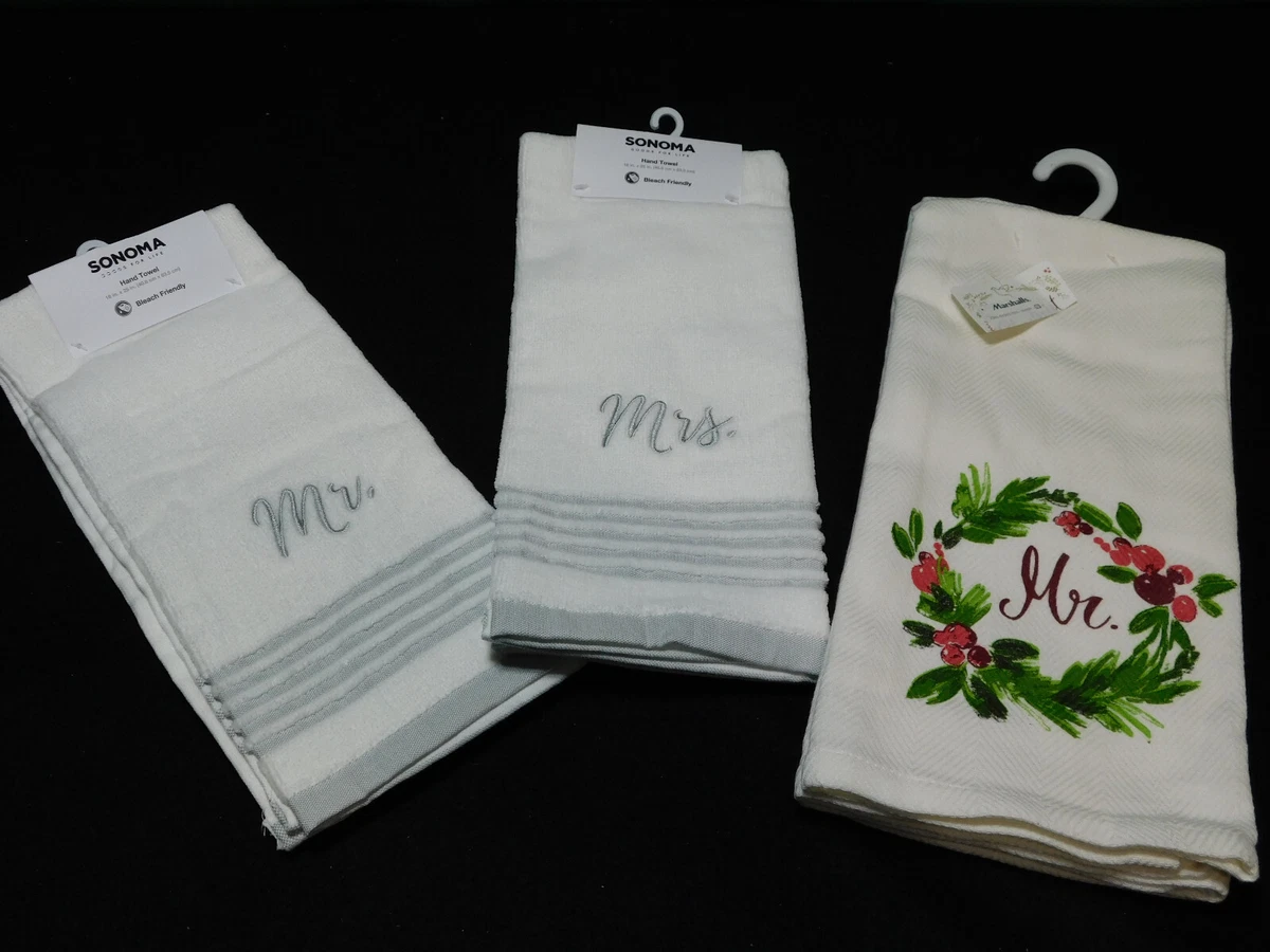 Mr. and Mrs. Hand Towels Group of Four New With Tags Towels eBay
