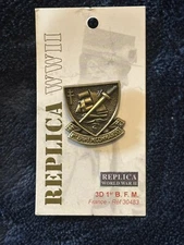 WWII WW2 Miniature Lapel Hat Pin Fusiliers Marins Commando Kieffer FNFL Marine